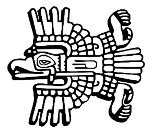 Vinilos Decorativos Para Pared Águila Maya 120x136cm