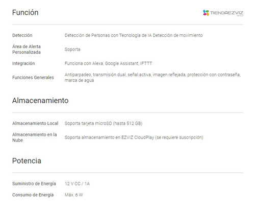 Combo X2 Ezviz H3c 1080p Exterior - Inteligencia Artificial