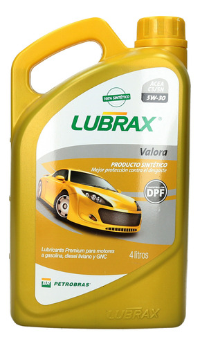 Aceite 5w30 Lubrax Valora 4lts Sintetico Dpf Diesel/ Bencina