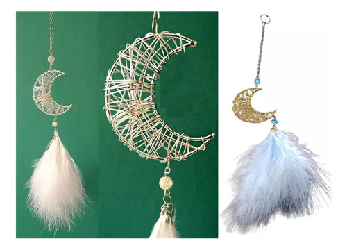 Colgante De Metal Atrapasueños Plumas Decoración Feng Shui