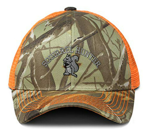 Sombrero Gorra Pesca Camo Mesh Trucker Hat Squirrel Hunter B