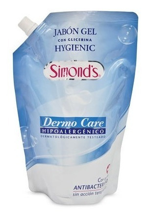 Simonds Jabón Gel Dermo Care Con Glicerina Hygienic 750ml