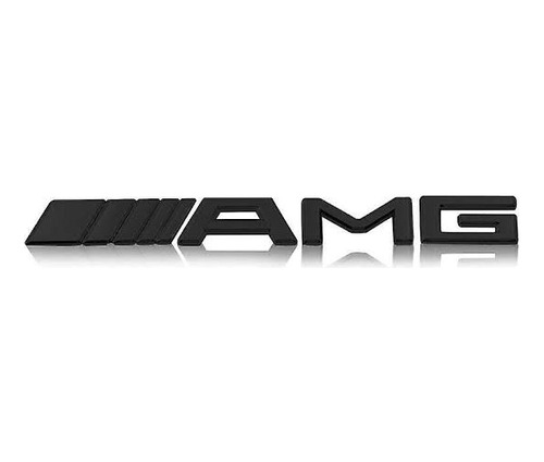 Emblema Insignia Amg Negro Mate Mercedes Benz 