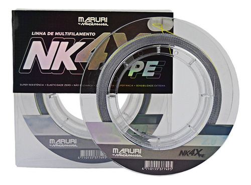 Linha Multifilamento Maruri Nakamura Nk 4x 0.23mm 25lb 200m