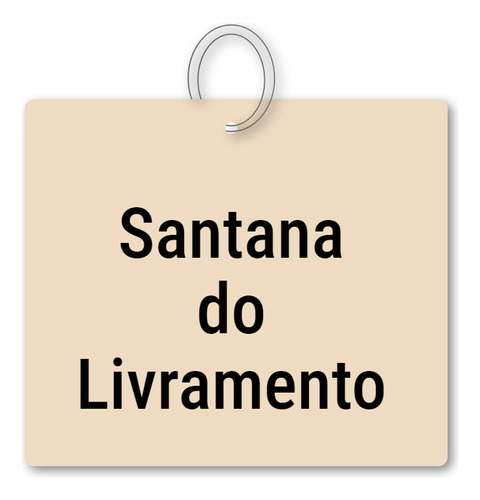 14x Chaveiro Santana Do Livramento Mdf Turismo C/ Argola