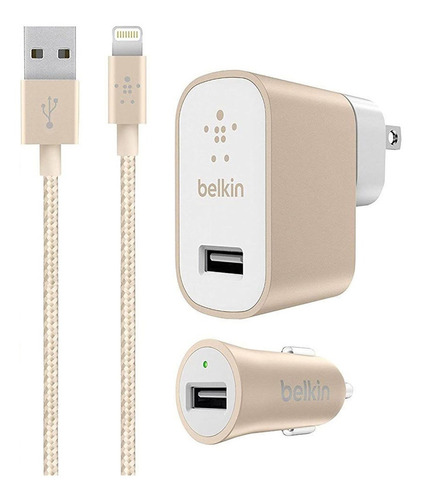 Cargador Celular Belkin Kit iPhone Auto 12w Cable Dimm