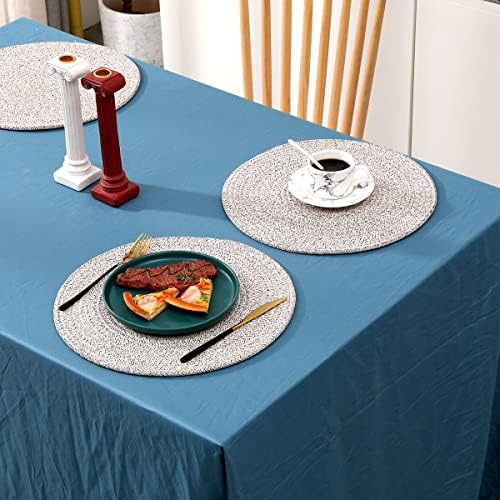 Kosmeey Juego De 6 Manteles Individuales Tejidos, Manteles I