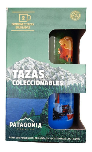 Jarrito Taza Cerveza Patagonia X2 Enlozado - Fullescabio