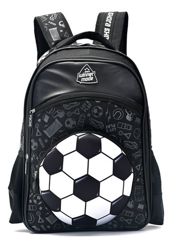 Mochila Skora Lets Play Sports Pelota 35382 Negro