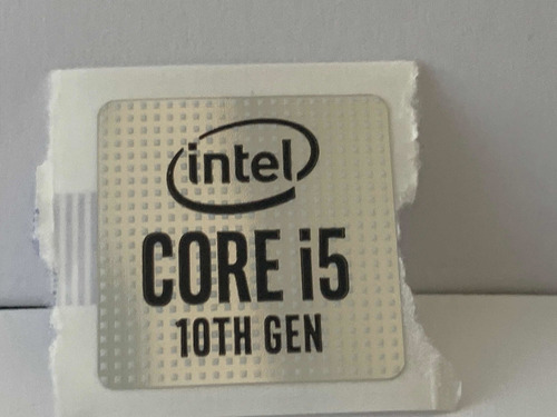 Sticker Intel Core I5 10th Gen
