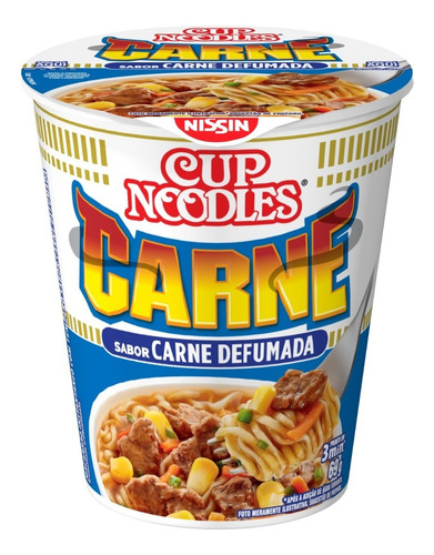 Macarrão Instantâneo Carne Defumada Cup Noodles Copo 69g