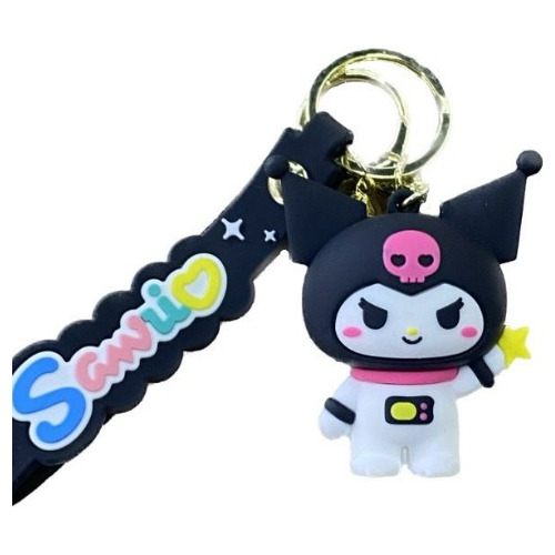 Llavero 3d Silicona De Kuromi Hello Kitty Sr-1