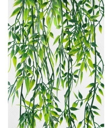 2 X Folhagem De Bambu Mossô Pendente Artificial Arranjos