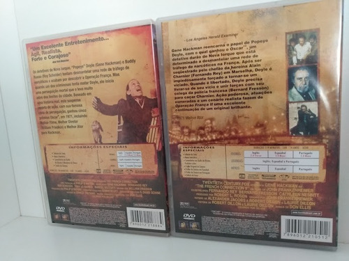 Box Operação E França I E Ii - C/ Luva E 3 Dvds! Zerado!!! (Usado)