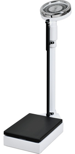 Bascula Balanza Mecanica con Estadimetro Alta Precision de 160 Kg Mide hasta 1.90 Metros de Altura Uso en Clinicas / Hospitales / Centros Medicos Nanofort
