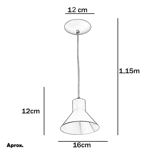 Lustre Pendente Tenesse De Alumínio Branco Com Cobre