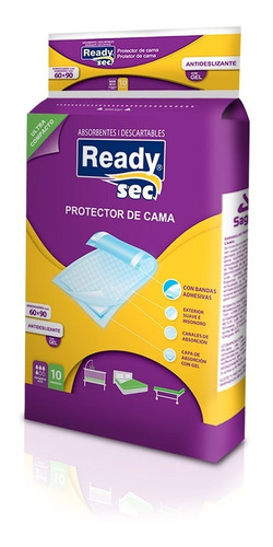 Sabanillas Protectoras Para Cama 60x90 Con Adhesivo Readysec
