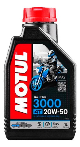 Motul 3000 4t 20w-50 1lt Mineral