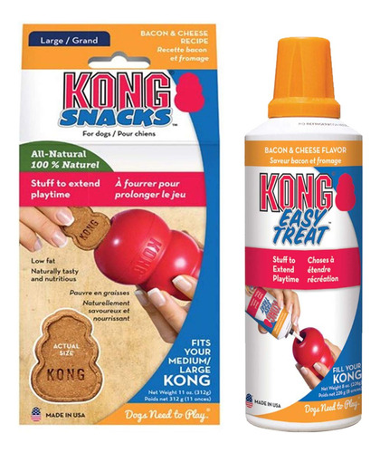 Kong - Snacks & Kong Easy Treat - Paquete Combinado De Tocin