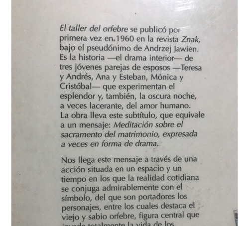 Libro El Taller Del Orfebre (Usado)