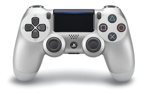 Controle joystick sem fio Sony PlayStation Dualshock 4 ps4 silver