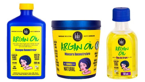 Kit Completo Argan Oil Lola Cosmetics