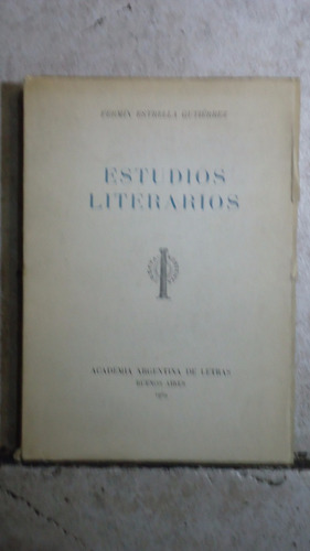 Estudios Literarios - Fermín Estrella Gutierrez