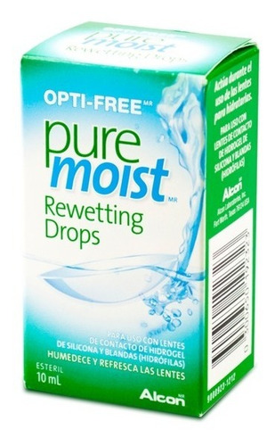 Optifree Pure Moist Rewetting Drops 10ml Solución Humectante