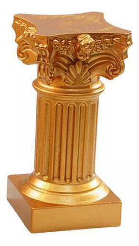 Y 2 Resina De Estatua De Griega De Pilar Romano En Dorado