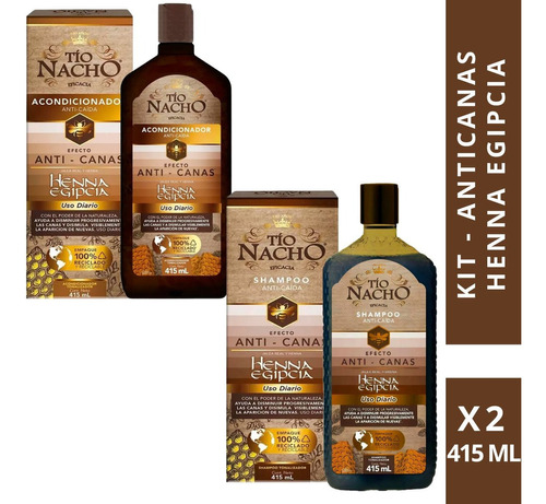  Tio Nacho Shampoo Y Acondicionador Anti- Canas 415 Ml