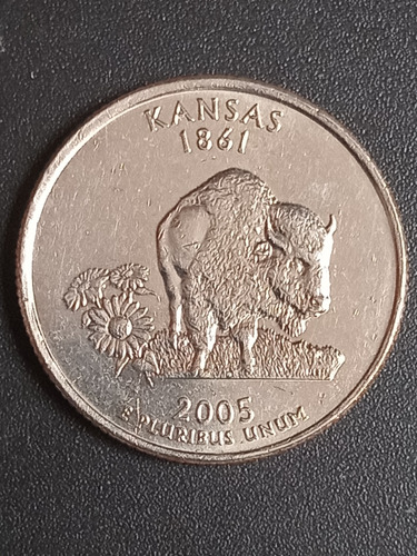 Estados Unidos 2005 P. Quarter Dollar, Kansas. Mb. Mira!!!