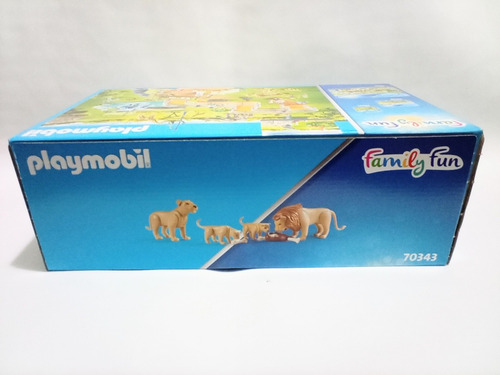 Playmobil Zoo Familia De Leones Set 70343 Geobra 2020 61 Pzs (Usado)
