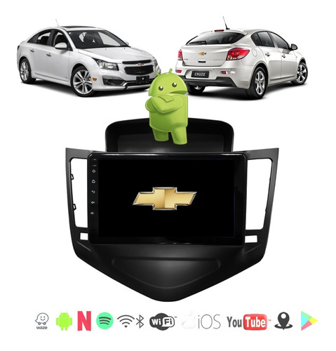 Imagem 2 de 10 de Kit Central Multimidia Cruze Android Aikon Tv Digital Cam Re