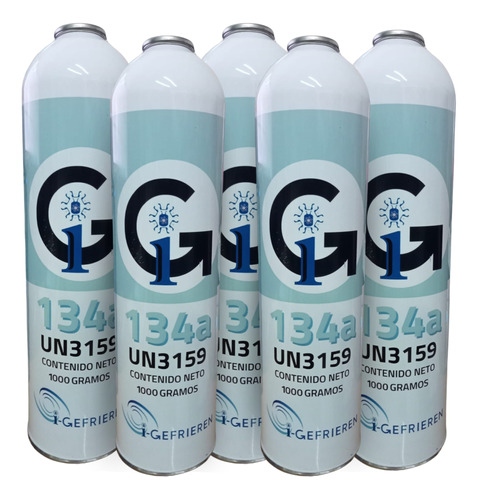 Refrigerante R134a 5 Pack 1 Kg - Gefrieren/ I-gas