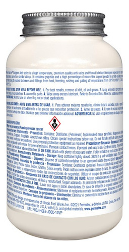 Lubricante Antiaferrante De Cobre Permatex 8oz