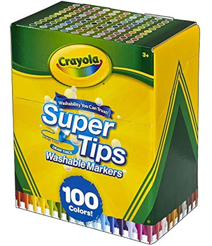 Marcadores Lavables Crayola Super Tips, Para Niños.