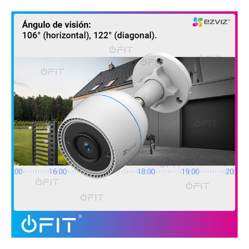 Imagen 7 de 8 de Camara Seguridad Wifi Ezviz C3tn 2mpx Vision Color 24hs