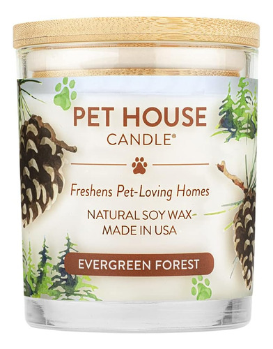 One Fur All, Pet House Candle - 100% Vela De Cera De Soja - 