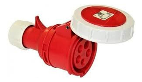 Pce Ficha Hembra Ip-67 - 380/440v H6 Rojo 16a 3p+t