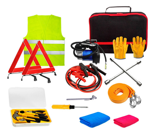 Kit De Emergencia De Vehiculo 12 Piezas 