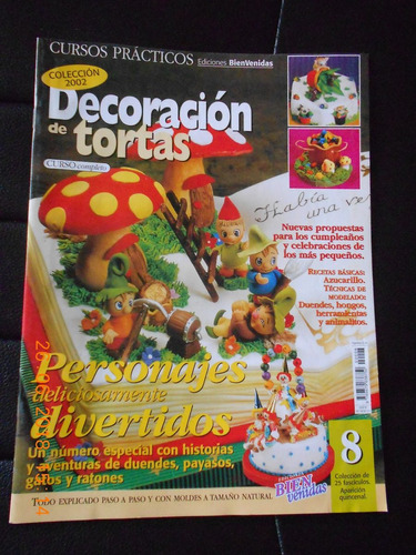 Revista Decoracion De Tortas N° 8 - 2002 - Mirta Biscardi 