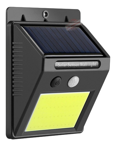 Lampara Solar Luz Led Reflector Sensor Mov Exterior 9045 N*