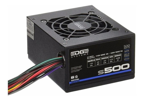 Fuente Poder 500w Acteck S500 Slim Micro Atx Es-05002 Negro