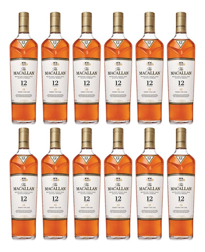 Whisky The Macallan Sherry Oak 700ml X12 Zetta Bebidas 