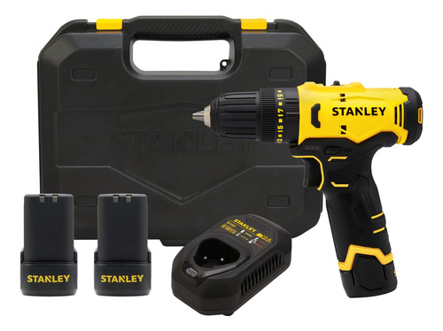 Kit Taladro Percutor Stanley Sch10d2k-ar 12v 10mm Maletín Naranja 50 Hz/60 Hz