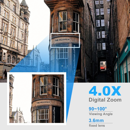 Cámara De Vigilancia Ip Con Zoom Digital De 4 X 3 Megapíxele