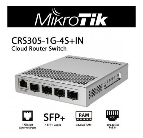 Mikrotik Cloud Router Switch Crs305-1g-4s+in L5