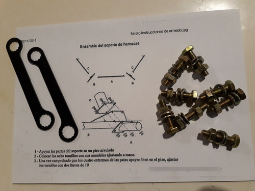 Imagen 5 de 6 de Estructura Soporte Extensible Para Hamaca Paraguaya