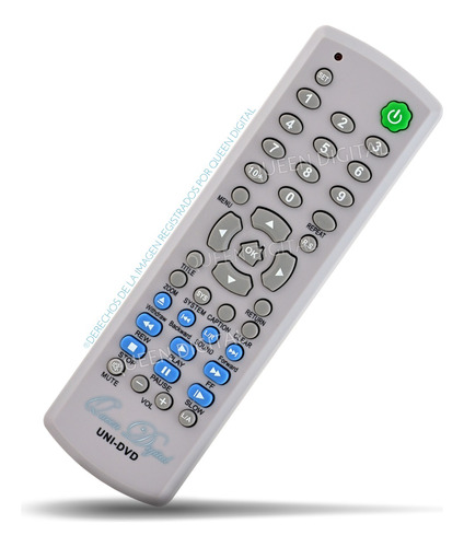 Control Remoto Universal Para Dvd Programable Reproductor 