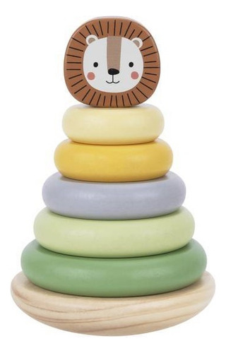 Torre De Empilhar Leão - Tooky Toy